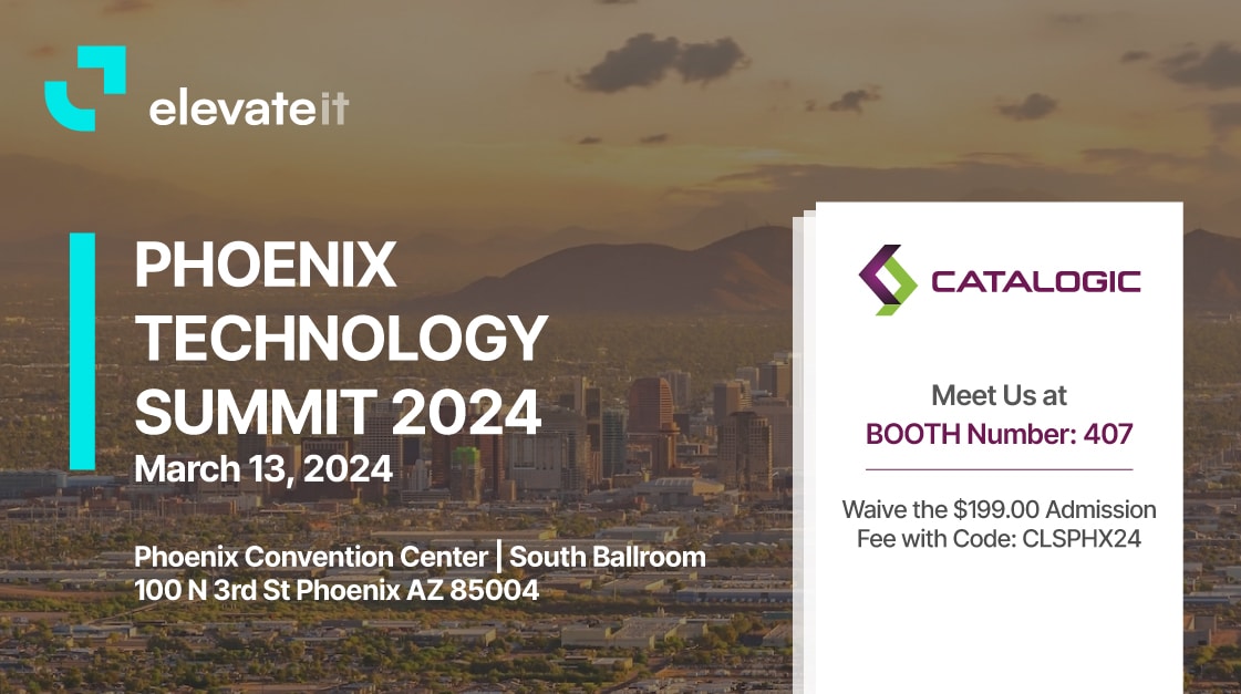 PHOENIX TECHNOLOGY SUMMIT 2024 Elevate IT Catalogic Software