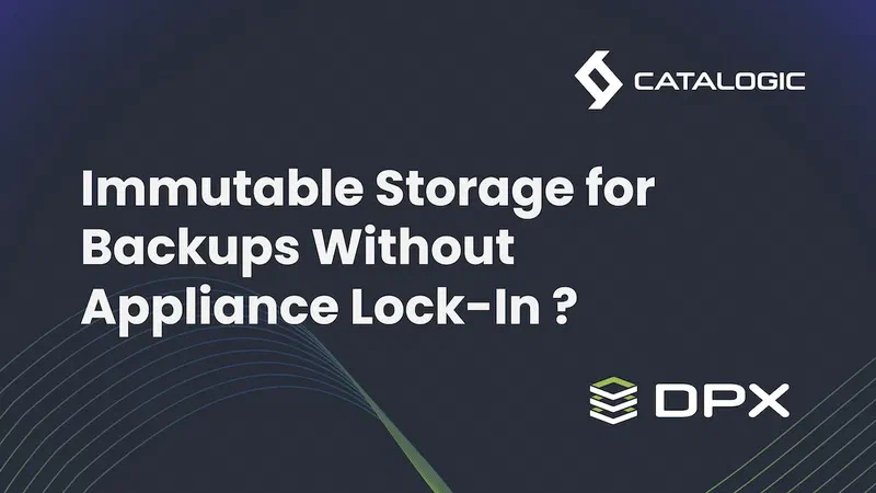 Immutable Storage for Backups Without Appliance Lock-In