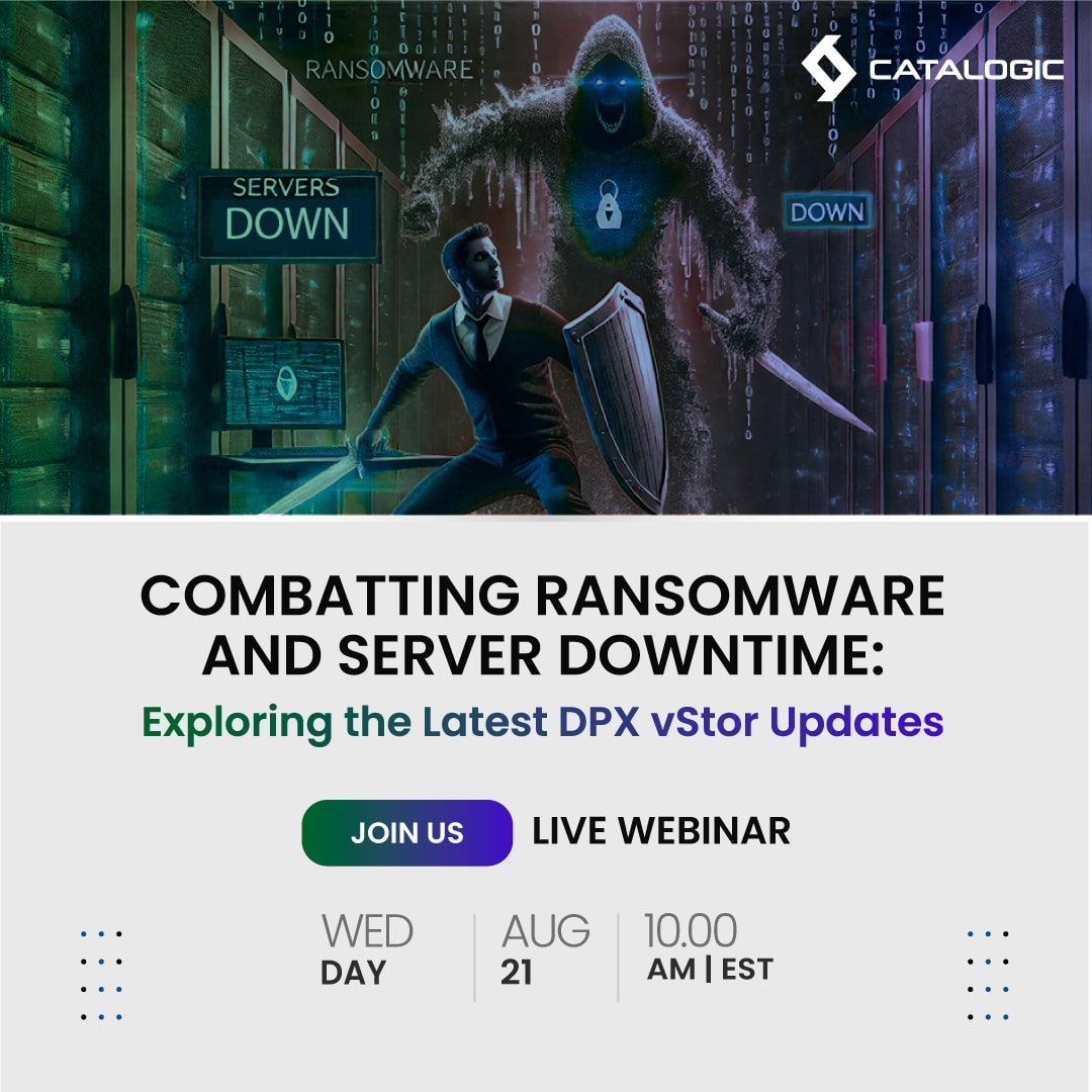 Combatting Ransomware and Server Downtime webinar banner
